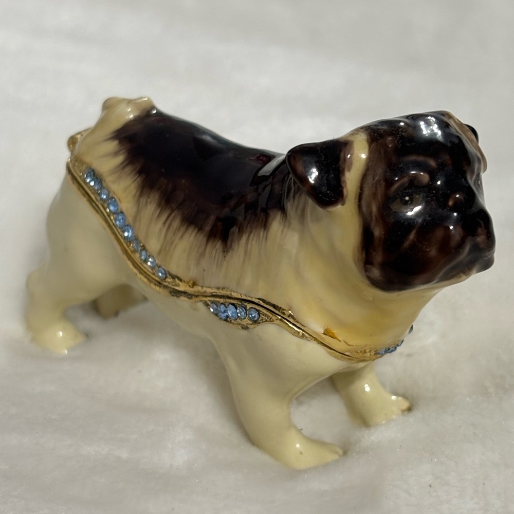 PUG DOG Trinket Box
